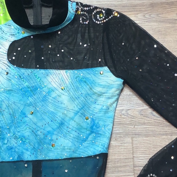 Dance Sophisticates Velvet & Mesh Dance Pant Suit - Picture 11 of 14